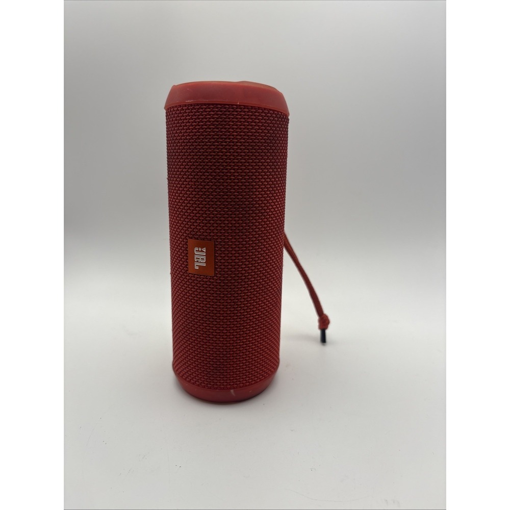 JBL Flip 4 Portable Bluetooth Speaker In Red Compact Size Durable TESTED WORKS